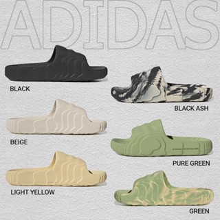 ของแท้ 100% Adidas Originals Adilette 22 Beige Black Ash Green Pure Green Black