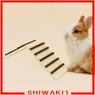 [Shiwaki1] Hamster Climbing Bridge Toy Cage Accessories Small Animal Wooden Ramp for Bunny