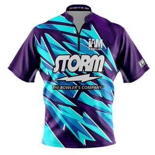 Storm DS เสื้อโปโล แขนสั้น พิมพ์ลายโบว์ลิ่ง 2003-ST 3D