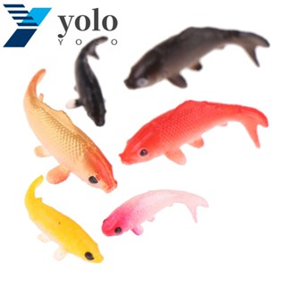 Yolo โมเดลปลาทองจําลอง 3D 1:12 ขนาดเล็ก แฮนด์เมด สําหรับประดับตู้ปลา