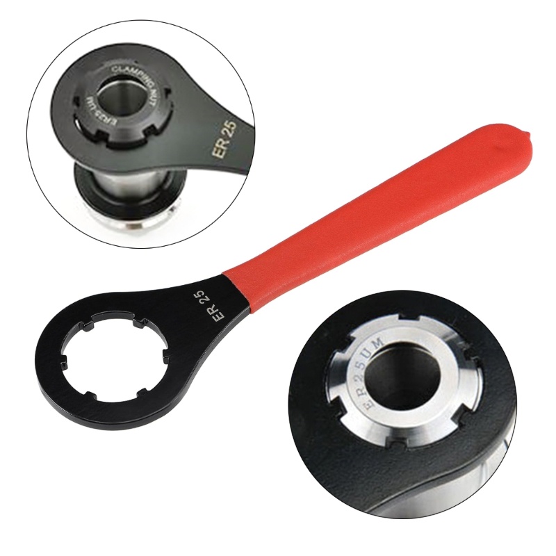 Yoo O ประเภท ER25 Collet ประแจสําหรับ ER25 Nut Collet Chuck เครื่องเครื่องมือเครื่องมิลลิ่ง ER25 Col