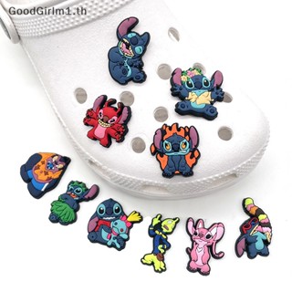 Goodgirlm1 ตัวติดรองเท้าแตะ PVC ลายการ์ตูน Stitch DIY อุปกรณ์เสริม สําหรับ Cs Pins 1 ชิ้น