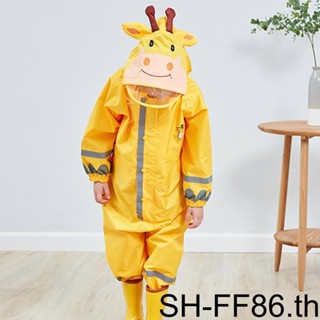 เสื้อกันฝน กันน้ํา ลายการ์ตูนน่ารัก สําหรับเด็ก