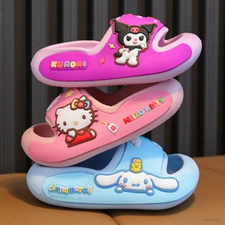 Gp2 Sanrio Kuromi HelloKitty Cinnamon รองเท้าแตะลําลอง กันลื่น ลายการ์ตูนน่ารัก สําหรับเด็กผู้ชาย ผู้หญิง ใส่ในบ้าน ห้องน้ํา