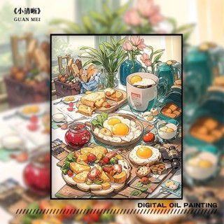 Lora PB2 ภาพวาดสีน้ํามัน อะคริลิค รูปการ์ตูนน่ารัก ขนาด 40 * 50 ซม. สําหรับแขวนตกแต่งผนัง diy