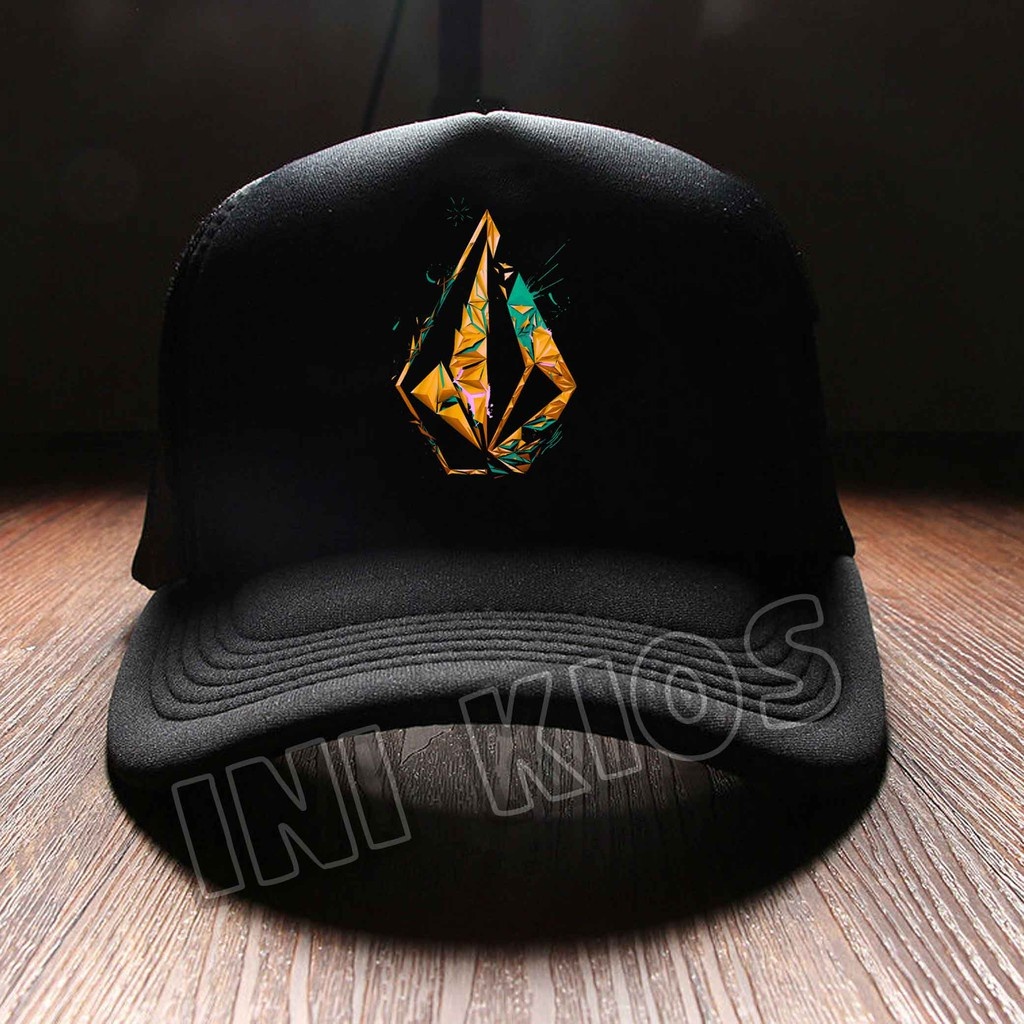 【พร้อมส่ง】✶สุดเท่!!! หมวกแก๊ป ลาย Volcom Stone Trucker สําหรับผู้ชาย และผู้หญิง