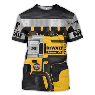 เสื้อยืด พิมพ์ลาย Dewalt 3 มิติ สวยงาม สําหรับผู้หญิง