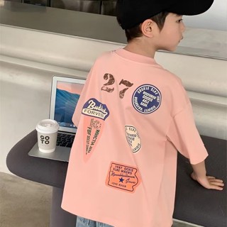 เสื้อยืดแขนสั้น แฟชั่นฤดูร้อน สําหรับเด็กผู้ชาย 2023 Y6RJ