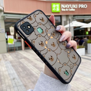 เคสโทรศัพท์มือถือแบบแข็ง ใส บาง กันกระแทก ลายการ์ตูนหมีน่ารัก สําหรับ Infinix Smart HD 2021