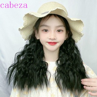 Cabeza หมวกวิกผมยาว น่ารัก ระบายอากาศ สวมใส่ง่าย ขนปุยสังเคราะห์ ที่มองไม่เห็น ทนความร้อน ทนไฟเบอร์ หมวกชาวประมง วิกผม