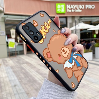 เคสโทรศัพท์มือถือ ซิลิโคนนิ่ม ใส กันกระแทก ลายหมี สําหรับ Realme GT 5G GT Neo Q3 Pro X7 Max GT Neo 2T GT Neo