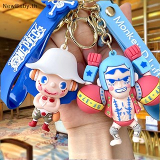 Newbaby พวงกุญแจซิลิโคน จี้รูปการ์ตูนอนิเมะ One Piece Monkey·D·Luffy สําหรับห้อยกระเป๋านักเรียน