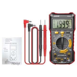 [Homyl] มัลติมิเตอร์ไฟฟ้า มัลติมิเตอร์ เครื่องทดสอบไฟฟ้า ความต่อเนื่องของประจุกระแสไฟฟ้า True Rms ช่วงกระเป๋า เครื่องมือ DC โวลต์มิเตอร์