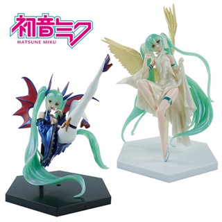 โมเดลฟิกเกอร์ PVC รูปปั้นอนิเมะ Hatsune Miku FuRyu Miku TENITOL Miku สําหรับตกแต่งโต๊ะ เก็บสะสม