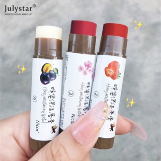 JULYSTAR Nicor Color Lip Tint Water Proof Original Set Changeing Lip Balm Fruity Scent Non-stick Cup