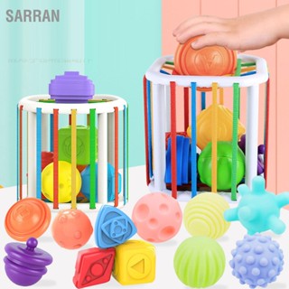 SARRAN Baby Sensory Montessori Toys การจดจำสีและรูปร่างของเล่นฝึกทักษะยนต์สำหรับเด็กวัยหัดเดิน