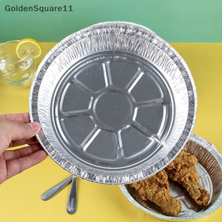 Goldensquare ถาดฟอยล์ดีบุก ทรงกลม ขนาด 6 7 8 9 นิ้ว สําหรับอบเค้ก พาย 10 ชิ้น