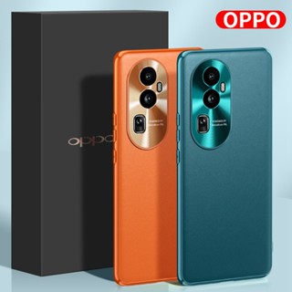 เคสโทรศัพท์มือถือหนังแข็ง ผิวด้าน กันกระแทก ป้องกันกล้อง หรูหรา สําหรับ OPPO Reno 10 Pro Plus 5G 2023 10ProPlus 10Pro+ Reno10ProPlus