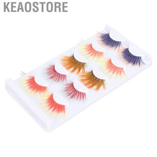 Keaostore 5 Pairs 6D Colored  Cosplay Kit Colorful Mixed