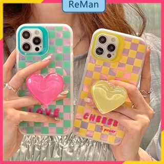 เคส iphone 12 11 pro Max 7P 8P X Xr Xs Max 13 pro เคส iphone ตาข่าย หัวใจ พื้นผิว เคสป้องกัน