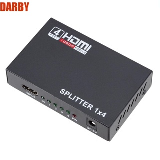 Darby ตัวแยก HDMI เข้า 1 ออก 4 ความละเอียดสูง 1 X 4 HDMI 1.4 สําหรับหน้าจอ LCD TV โปรเจคเตอร์ STB