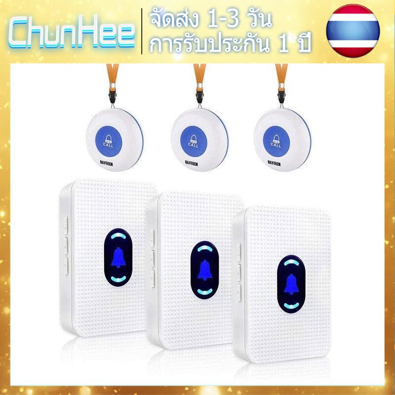 CHUNHEE ปุ่มSOSสำหรับผู้ป่วยสูงอายุขอความช่วยเหลือจากผู้อื่น Panic Button with Lanyard