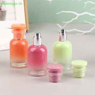 Monnygo ขวดแก้วเปล่า แบบหนา สีดํา 30 มล. TH