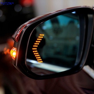 Utzn&gt; ใหม่ แผงไฟเลี้ยว LED 12V 14SMD สําหรับติดกระจกมองหลังรถยนต์ 2 ชิ้น
