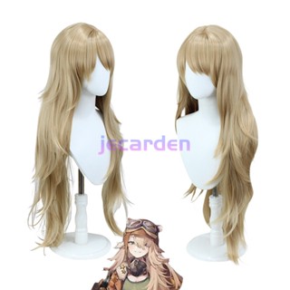 Jecarden Game Reverse:1999 Lilya วิกผมสังเคราะห์ ทนความร้อน สีน้ําตาลอ่อน สําหรับคอสเพลย์