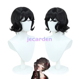 Jecarden Reverse: 1999 Schneider วิกผมคอสเพลย์ สั้น 30 ซม. สีดํา วิกผมสังเคราะห์ ทนความร้อน