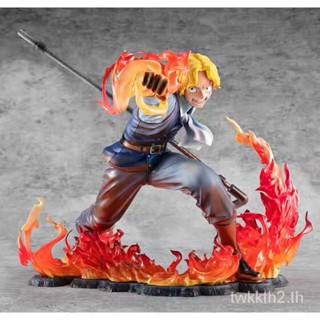 ใหม่ พร้อมส่ง โมเดลฟิกเกอร์ One Piece POP Sabo MegaHouse Fire Fist R6AA สองมิติ