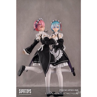 โมเดลฟิกเกอร์ รูปการ์ตูนอนิเมะ Maid Sisters Head SIP003 1/6 ขนาด 12 นิ้ว พร้อมส่ง