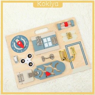 [Kokiya] บอร์ดไม้ ของเล่นเสริมการเรียนรู้ สําหรับเด็ก