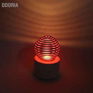  DDORIA โคมไฟกลางคืนโคมไฟตั้งโต๊ะ 1.2 วัตต์การออกแบบสปริงไฟ LED สีแดงสำหรับตกแต่งบ้านสำหรับโต๊ะทำงาน