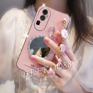 เคสโทรศัพท์มือถือนิ่ม ลายหูกระต่าย 3D พร้อมกระจก สําหรับ OPPO Reno10 Pro+ Pro Plus A78 4G 5G Reno 10 10Pro Reno10Pro+ 2023 OPPOA78