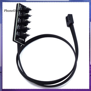 Phoneuse 5-Way 4Pin CPU Cooler Case PWM พัดลมระบายความร้อน สายไฟ ฮับ ตัวแยก อะแดปเตอร์