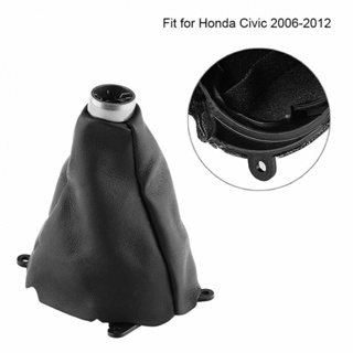 ⚡READYSTOCK⚡Shifter Boot Black For Honda Civic 06-12 1pc Car Shift Cover Accessories