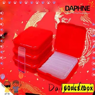 Daphne สติกเกอร์เทปกาว แบบใส สองด้าน ล้างทําความสะอาดได้ 60 120 ชิ้น