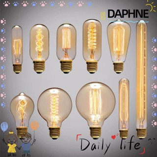 Daphne หลอดไฟเอดิสันสีขาววินเทจ E27 Holder 40 W สําหรับตกแต่ง