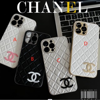 เคสโทรศัพท์มือถือ ลายโลโก้ CHANEL สําหรับ iphone14 13 12 pro max 14 11 14pro 14plus 13 12 11 promax