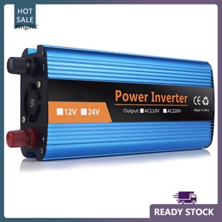 Rga ตัวแปลงไฟรถยนต์ จอแสดงผลดิจิทัล 1600W 12 24 48 60V เป็น 220V สําหรับรถยนต์กลางแจ้ง