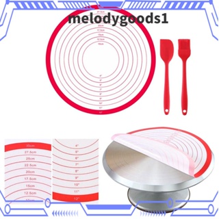 Melodygoods1 แผ่นซิลิโคน ไม่ติดผิว สําหรับทําเบเกอรี่ 3 ชิ้น