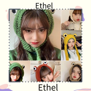 Ethel1 หมวกถักโครเชต์ รูปกบ พร็อพถ่ายภาพ ของขวัญ