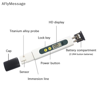 Afl 0.01 Tds Ec เครื่องวัดค่า PH ดิจิทัล พร้อมช่วง 0-14 PH TH