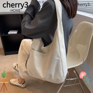 Cherry3 กระเป๋าโท้ท ผ้าแคนวาส ลําลอง จุของได้เยอะ เรียบง่าย