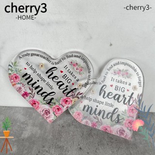 CHERRY3 ใหม่ ของตกแต่งอะคริลิคใส 10 ซม. 87 กรัม สําหรับวันครู