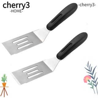 Cherry3 ไม้พายสเตนเลส 7.78*1.61 นิ้ว สีเงิน สําหรับทําอาหาร 2 ชิ้น