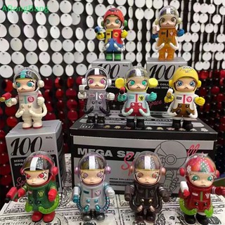 Abongbang SPACE Molly MEGA COLLECTION Series ฟิกเกอร์กล่องของเล่น ขนาดเล็ก น่ารัก Molly Limited Figuri Nice