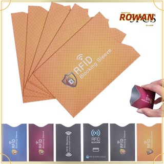 Rowans ซองใส่บัตรเครดิต เพื่อความปลอดภัย 5 ชิ้น