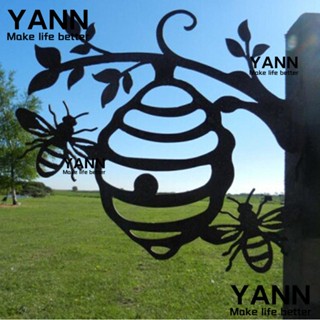 YANN1 ฟิกเกอร์รังผึ้ง เหล็ก โลหะ สําหรับตกแต่งบ้าน สวน